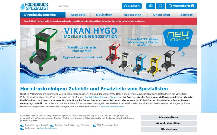 Screenshot of hochdruckspezialist.de