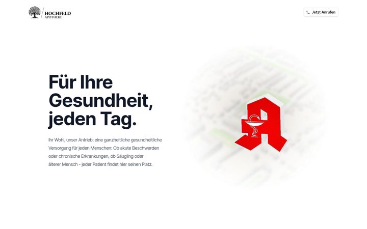 Screenshot of hochfeld-apotheke.de