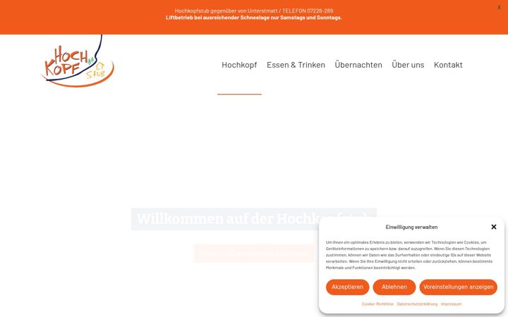 Screenshot of hochkopf.de
