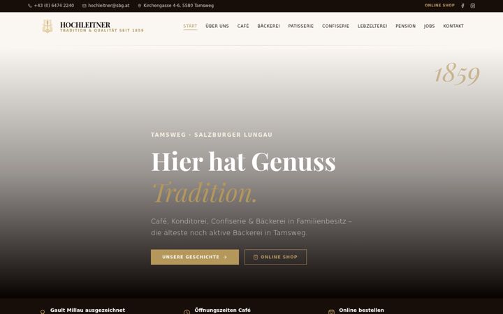 Screenshot of hochleitner.at