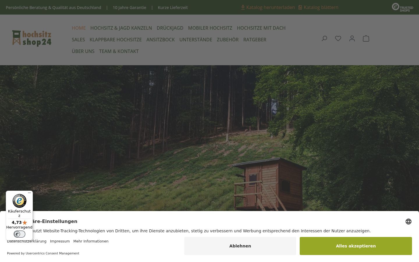 Screenshot van de toestemmingsbanner zoals getoond vóór enige interactie