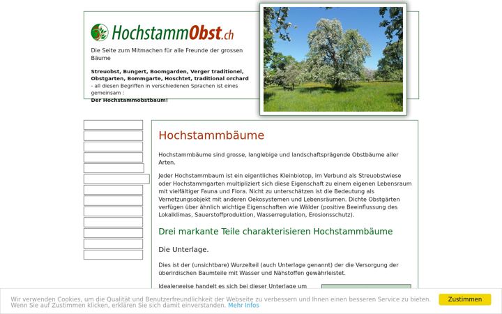 Screenshot of hochstammobst.ch