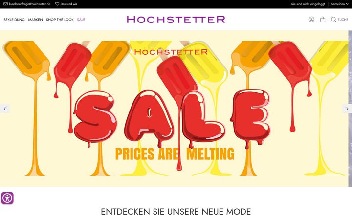 Skjermbilde av hochstetter.de