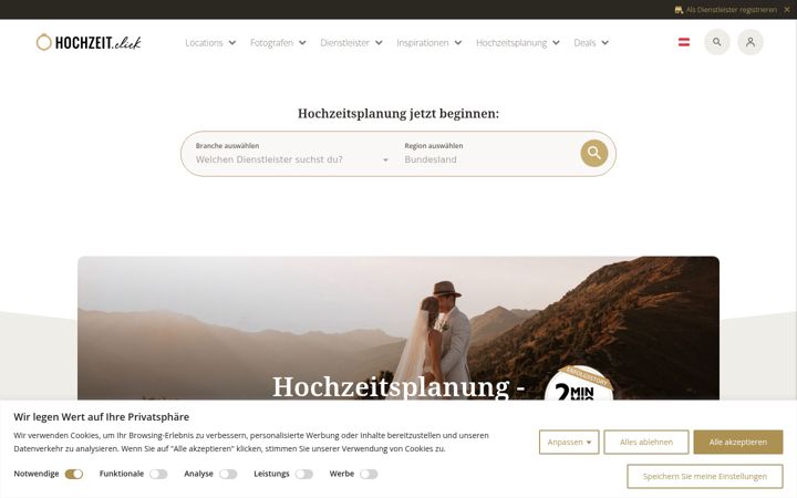Screenshot ta' hochzeit.click