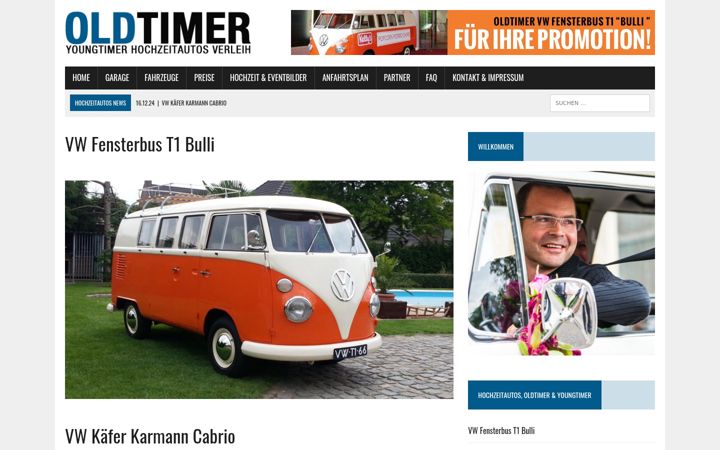 Screenshot of hochzeitautos.at