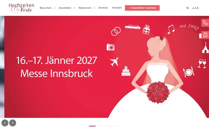 Screenshot of hochzeiten-feste.at