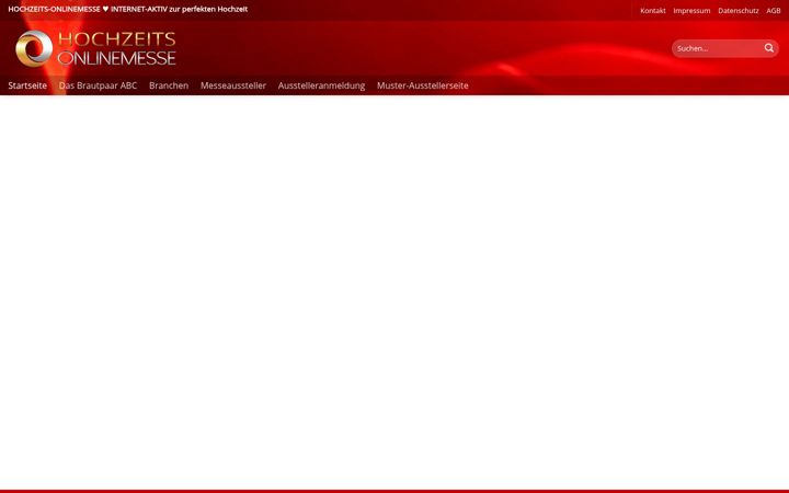 Screenshot of hochzeits-onlinemesse.de