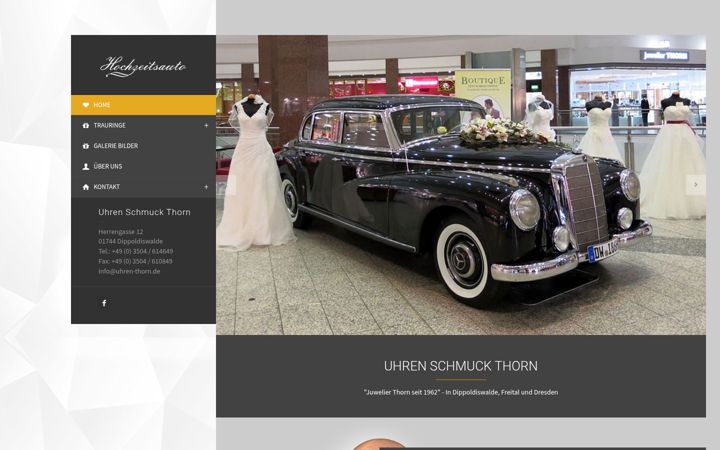 Screenshot of hochzeitsauto-dresden.com