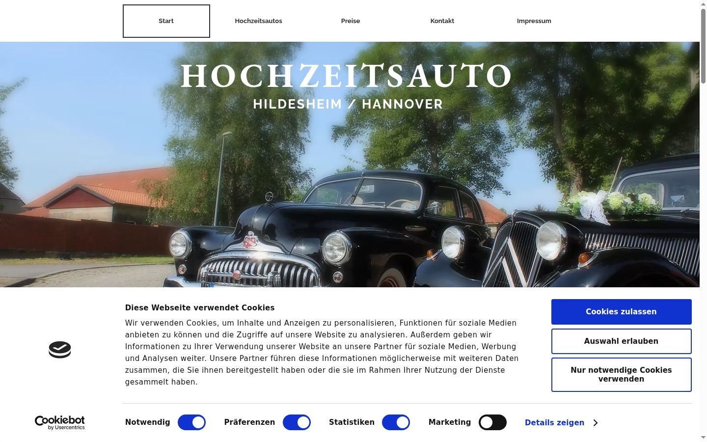 Snímek obrazovky baneru souhlasu zobrazeného před jakoukoli interakcí