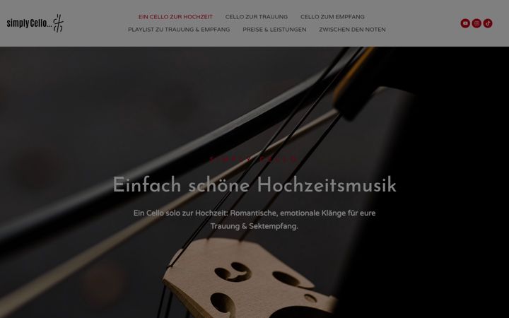 Screenshot of hochzeitscello.de