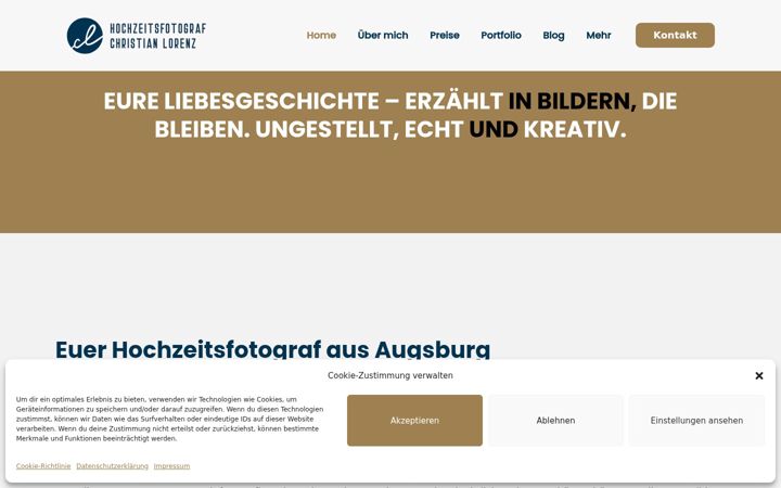 Screenshot of hochzeitsfotograf-christian-lorenz.de
