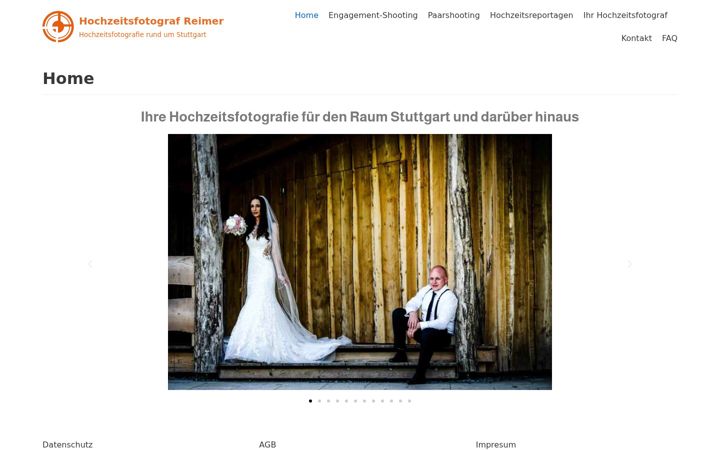 Screenshot of hochzeitsfotograf-reimer.de