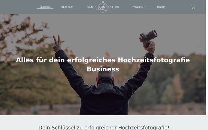 Screenshot of hochzeitsfotografen-shop.de