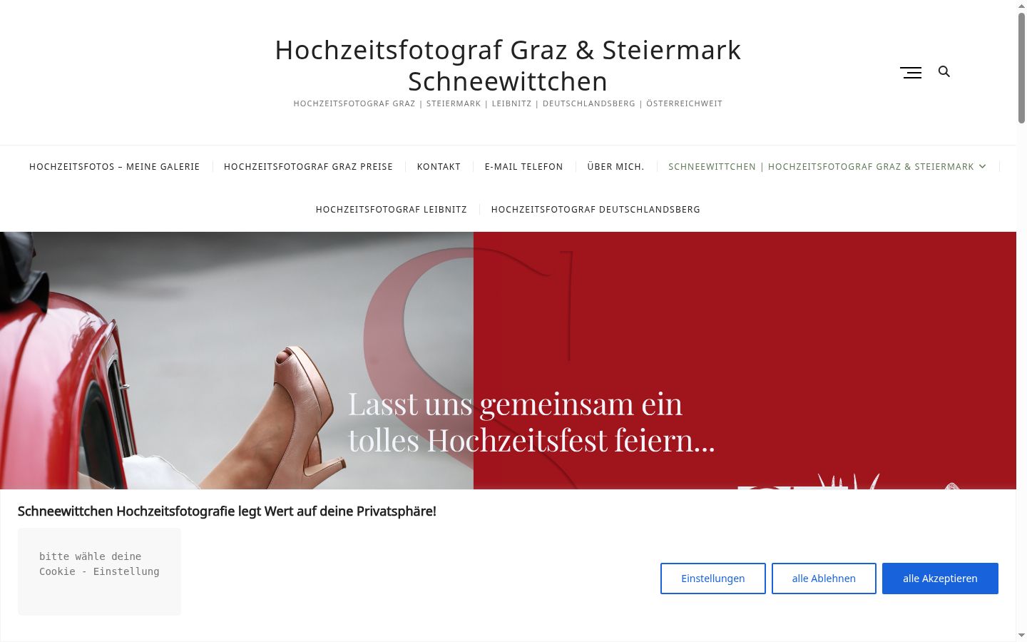 Captura de ecrã do banner de consentimento apresentado antes de qualquer interação