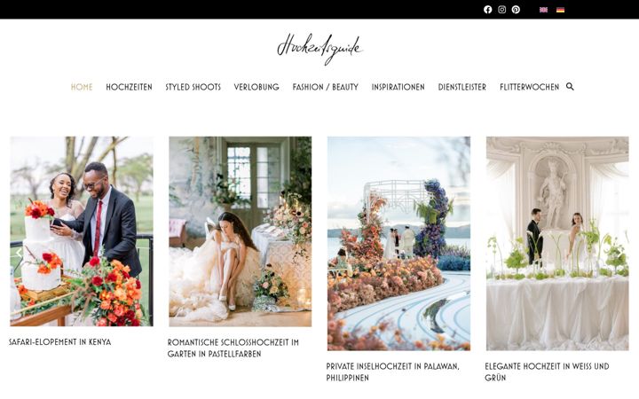 Screenshot of hochzeitsguide.com