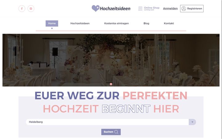 Posnetek zaslona hochzeitsideen-heidelberg.de