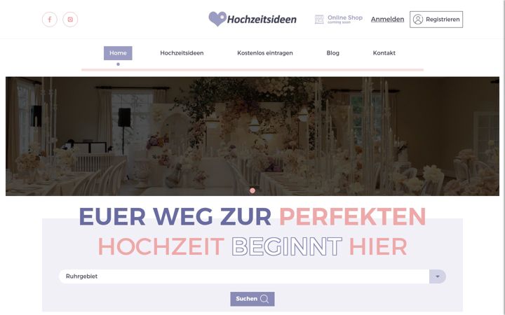 Screenshot of hochzeitsideen-ruhrgebiet.de