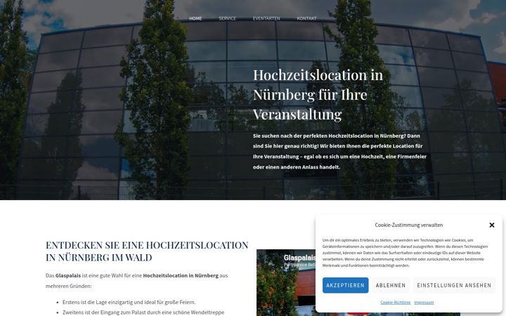 Screenshot of hochzeitslocation-nuernberg.com