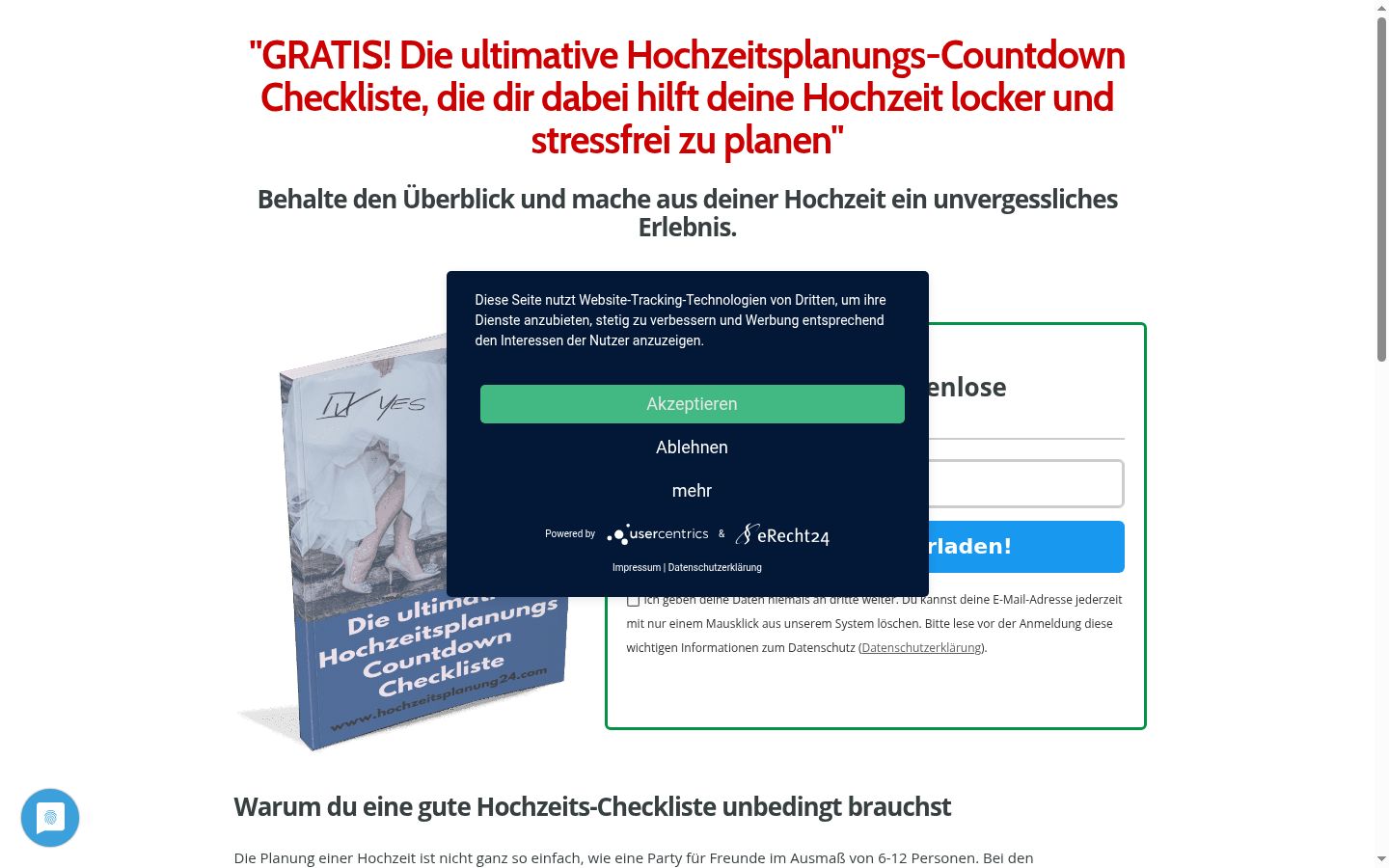 Screenshot van de toestemmingsbanner zoals getoond vóór enige interactie