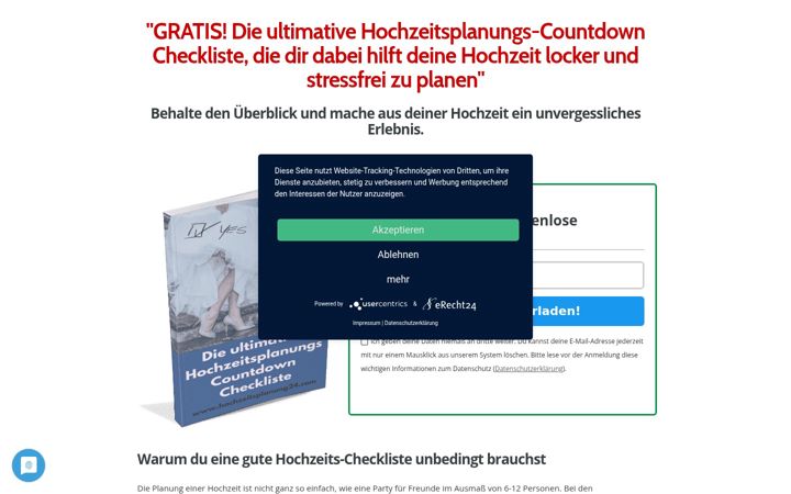 Screenshot of hochzeitsplanung24.info