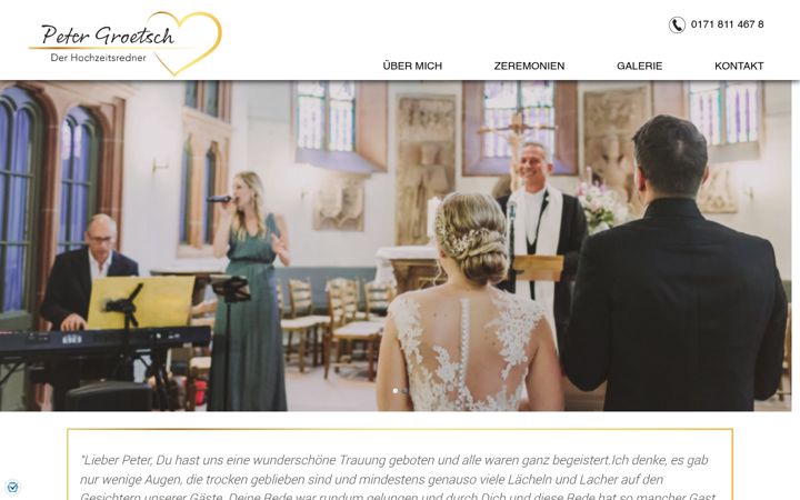 Screenshot of hochzeitsredner-groetsch.de