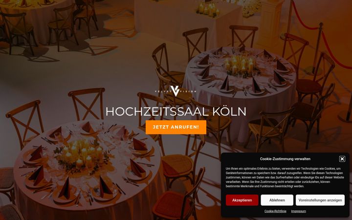 Screenshot of hochzeitssaalkoeln.de