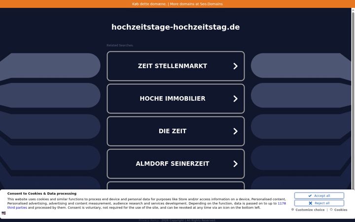 Screenshot of hochzeitstage-hochzeitstag.de
