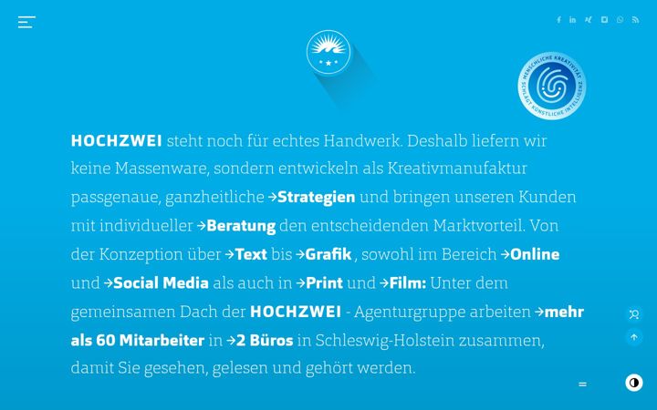 Screenshot of hochzwei.de