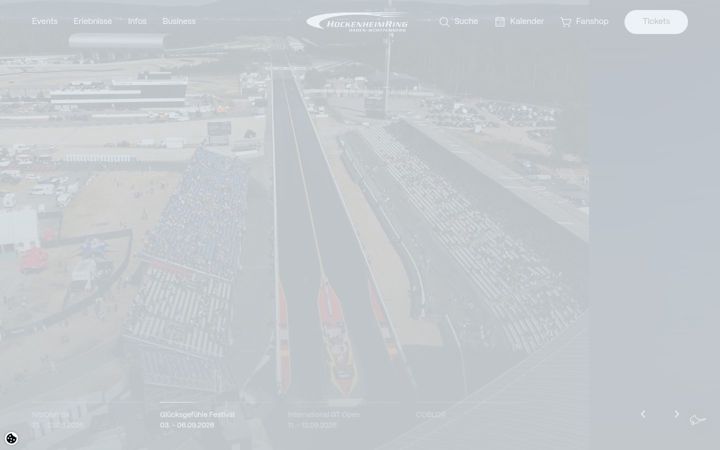 Screenshot of hockenheimring.de