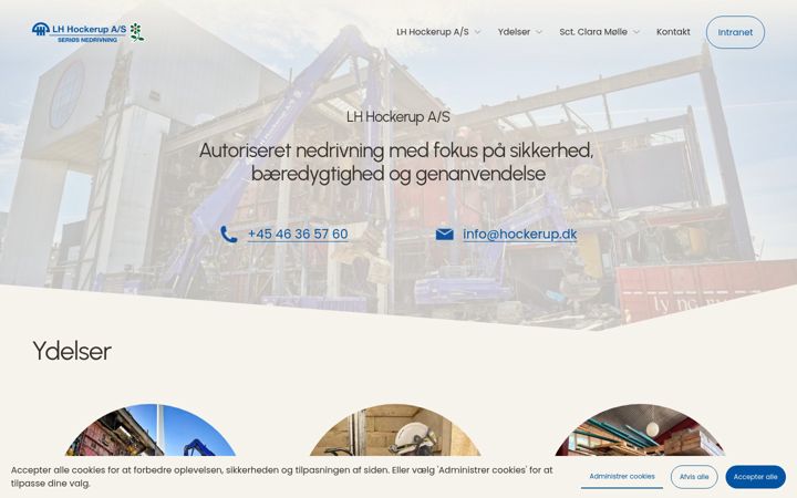Screenshot of hockerup.dk