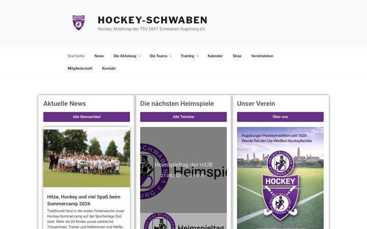 Screenshot of hockey-schwaben.de