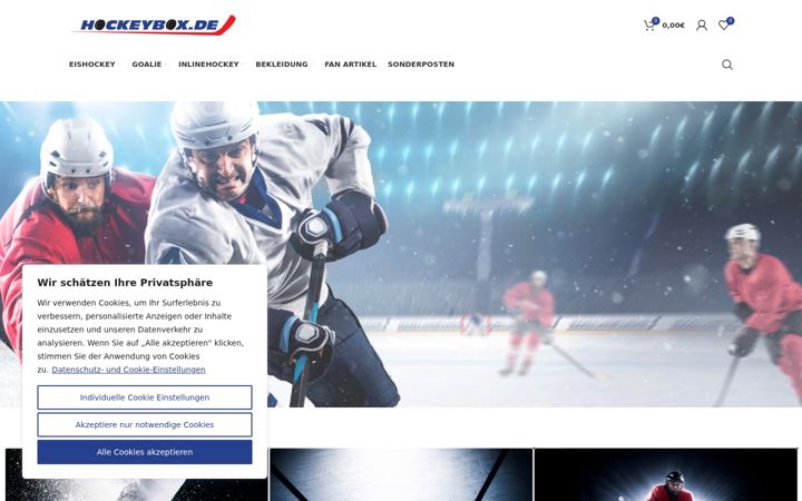 Screenshot of hockeybox.de