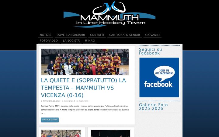 Screenshot of hockeymammuth.it