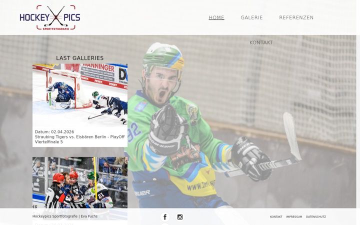 Screenshot of hockeypics.de