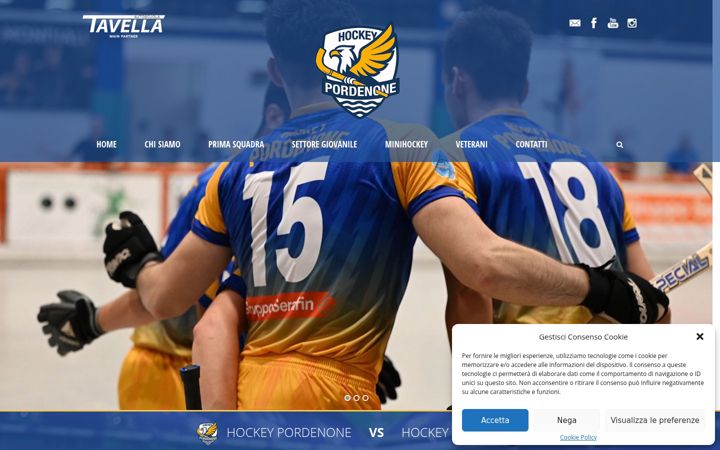 Screenshot of hockeypordenone.it