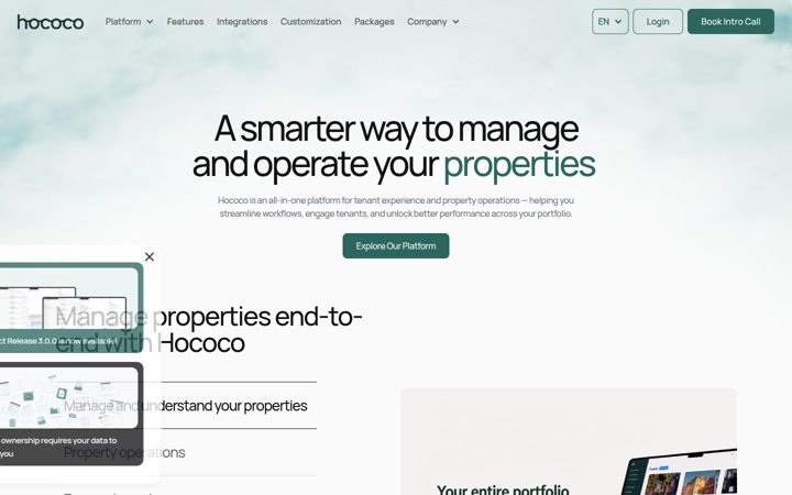 Screenshot of hococo.io