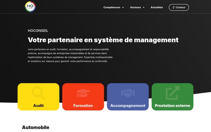 Screenshot of hoconseil.com