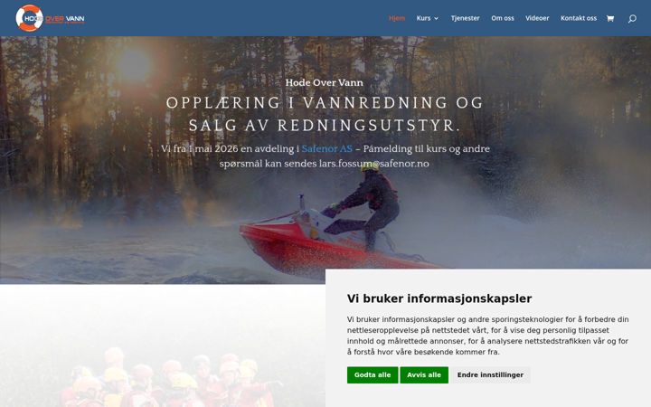 Screenshot of hodeovervann.no