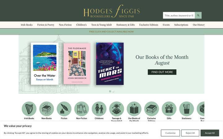 Screenshot of hodgesfiggis.ie
