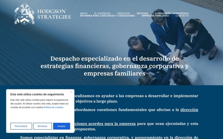 Screenshot of hodgsonstrategies.com