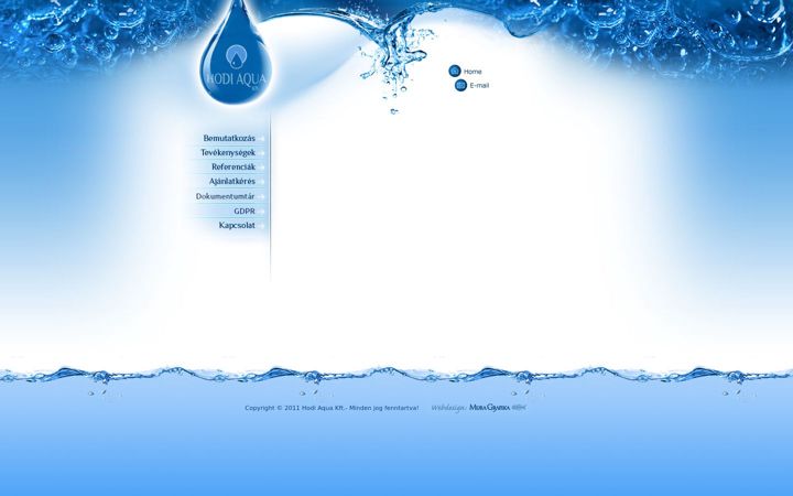 Screenshot of hodiaqua.hu