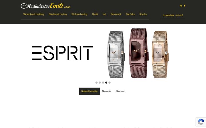Screenshot of hodinarstvoemili.sk