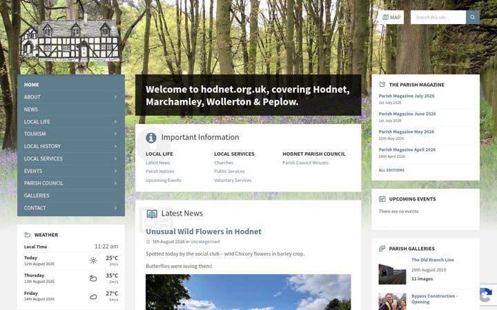 Screenshot of hodnet.org.uk