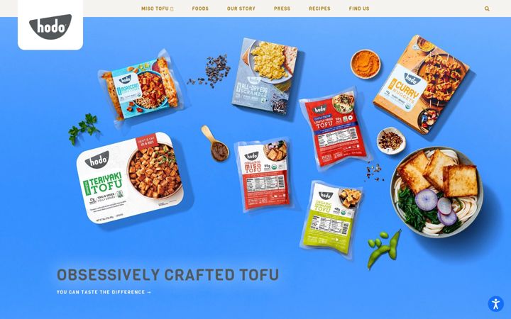 Screenshot of hodofoods.com