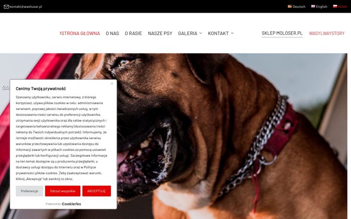 Screenshot of hodowla-boerboel.pl