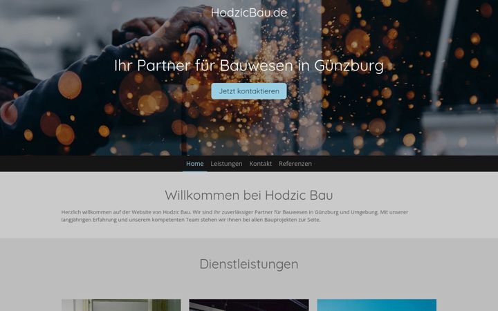 Screenshot of hodzicbau.de