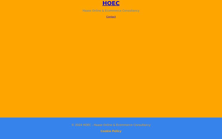 Screenshot von hoec.nl