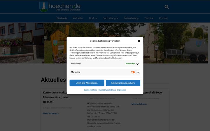 Screenshot of hoechen.de