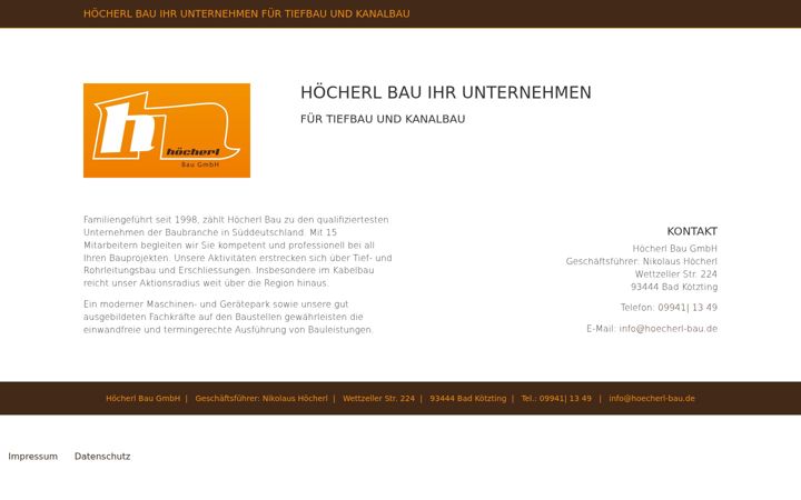 Screenshot of hoecherl-bau.de