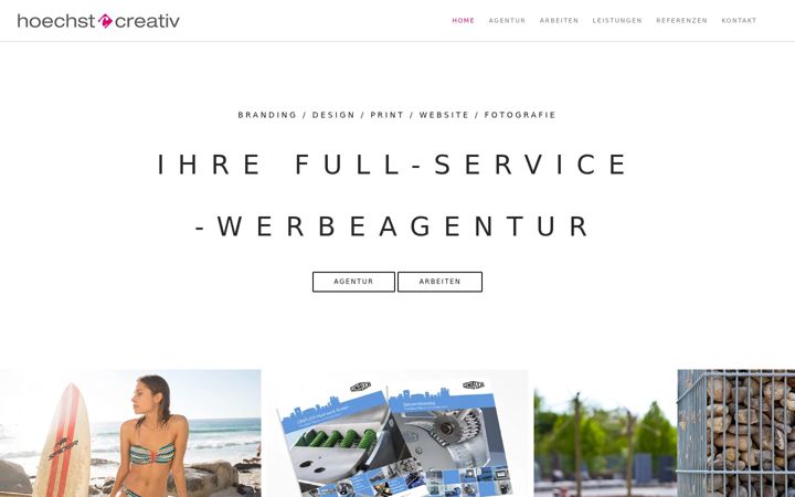 Screenshot of hoechstcreativ.de